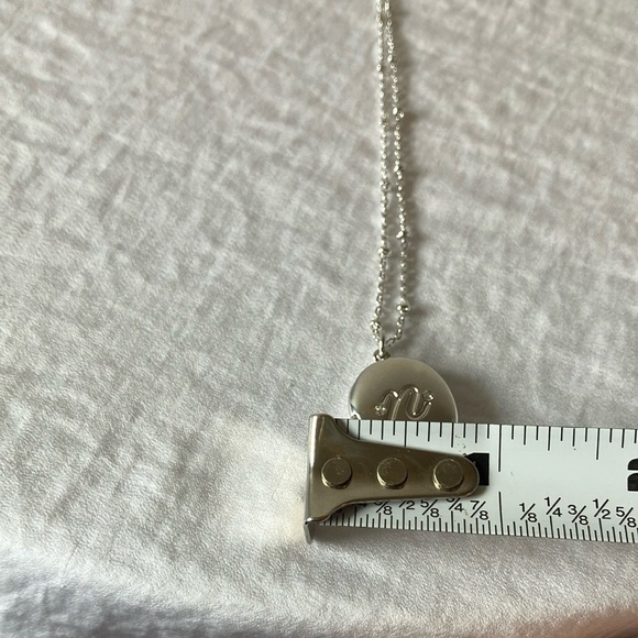 Kate Spade: Silver Tone “n” Pendant Locket Necklace - Picture 15 of 16